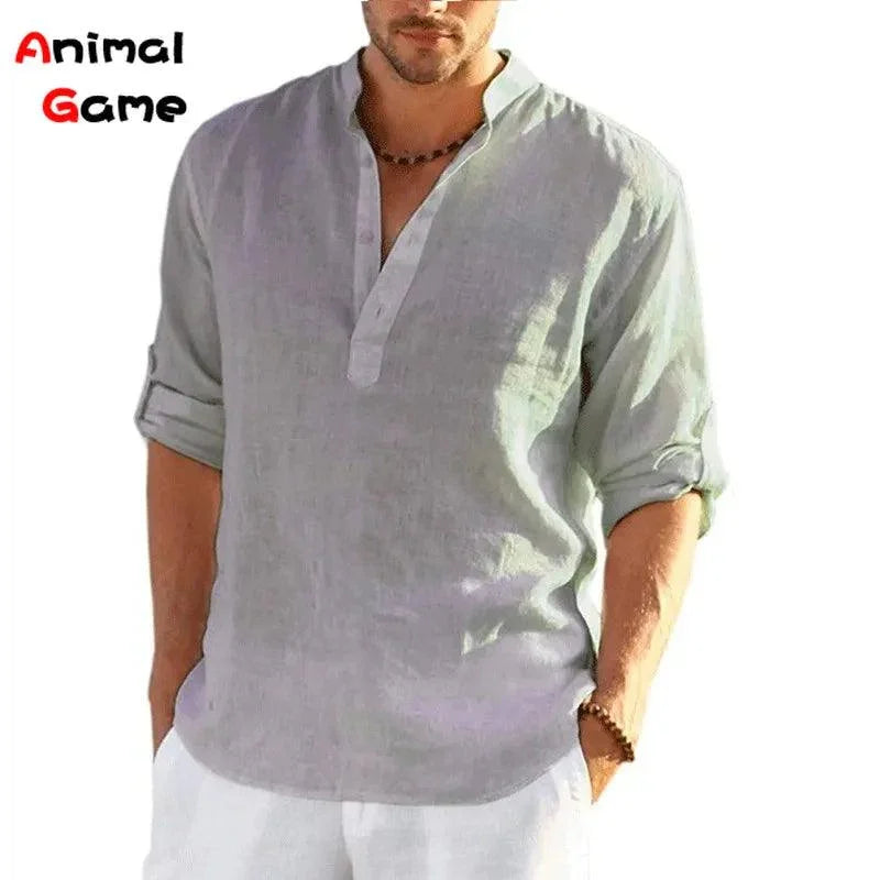 Camisa Em Linho Alto Padrão - Classe A / Toque de Sofisticação Que Seu Guarda Roupas Merece!