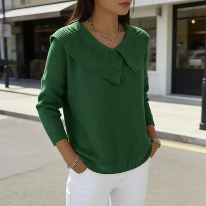 Blusa Manga Longa Noelle™ com Gola Estilizada