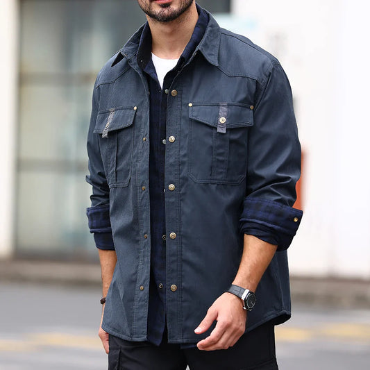 Jaqueta Ironwood™ Estilo Overshirt Com Forro Interior Xadrez