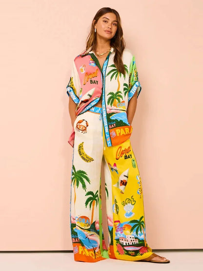 Conjunto Paraíso Tropical™ / Estilo e Leveza para Seus Dias de Verão!