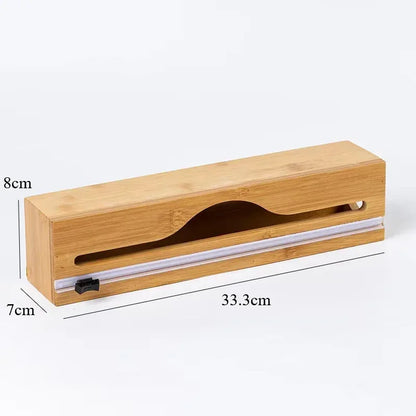 Organizador EcoClean Modern House™ em Bambu Natural com Trilhos de Corte Inteligente / Funcionalidade que Valoriza Seu Espaço
