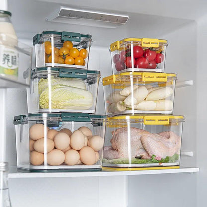 Organizadores de Geladeira FreshStack™ Recipientes modernos que mantém a qualidade de seu alimento!
