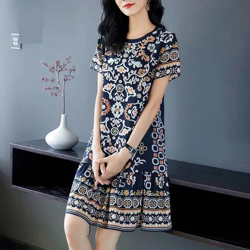 Vestido Esther™ Estilo Boêmio / Caimento Leve e Estilo Despojado para o seu Dia a Dia!