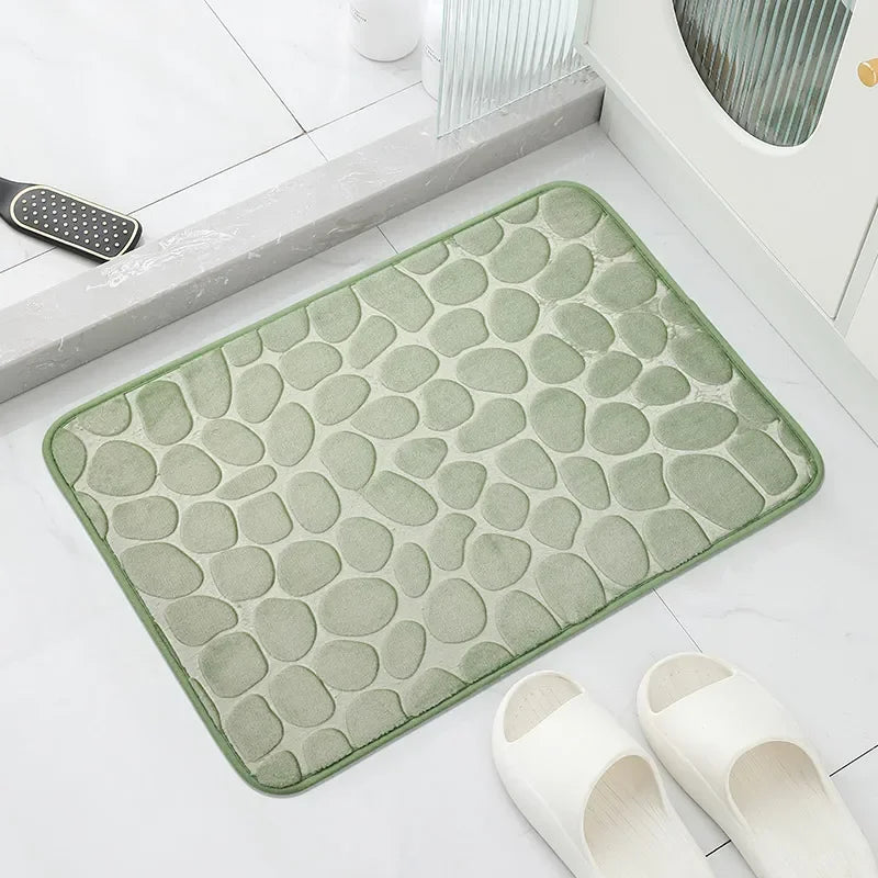 Tapete Antiderrapante PedraLux™ com Design de Pedras / Conforto, Elegância e Funcionalidade para Seu Ambiente!
