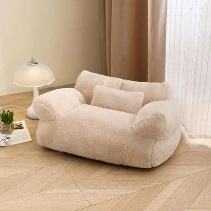 Sofá Pet Modern House™ em Pelúcia Premium / Conforto e Elegância para Seu Pet Descansar com Estilo!