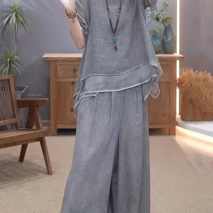 Conjunto Serenitê™ em Linho de Algodão / Leveza, Conforto e Elegância para o Dia a Dia!