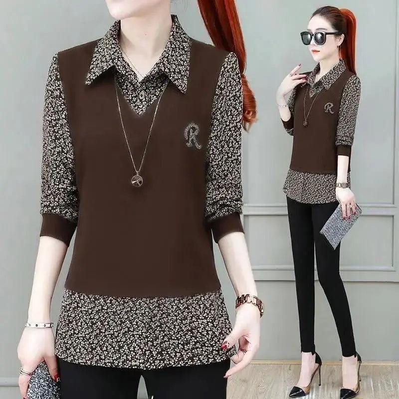 Blusinha Social Rafella™ 2 em 1 / O Charme do Visual Sobreposto com o Conforto de Uma Única Peça!