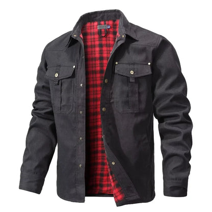Jaqueta Ironwood™ Estilo Overshirt Com Forro Interior Xadrez