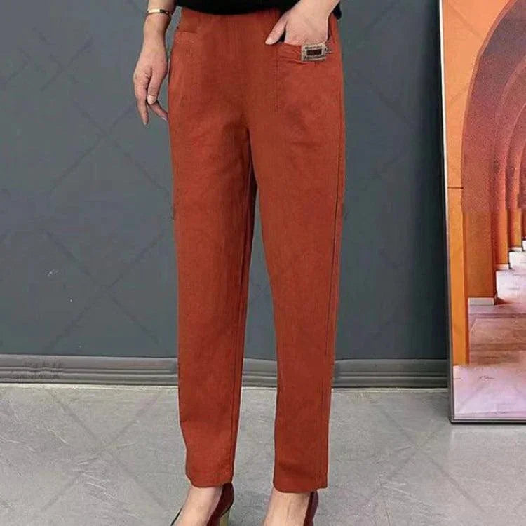 Calça Santini™ - Conforto Clássico / A Silhueta Perfeita em Sarja!