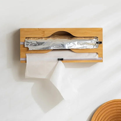 Organizador EcoClean Modern House™ em Bambu Natural com Trilhos de Corte Inteligente / Funcionalidade que Valoriza Seu Espaço
