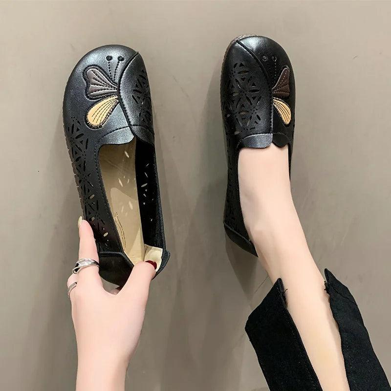 Sapatilhas Thalia™ com Estilo Vazado / Pura Elegância e Conforto Prático