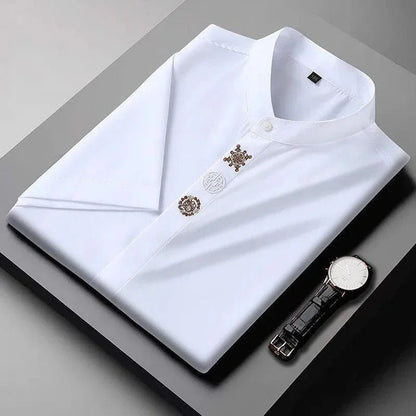 Camisa Social Plus Size - Templo Romano / Conforto e Elegância Unidos em Uma Única peça !