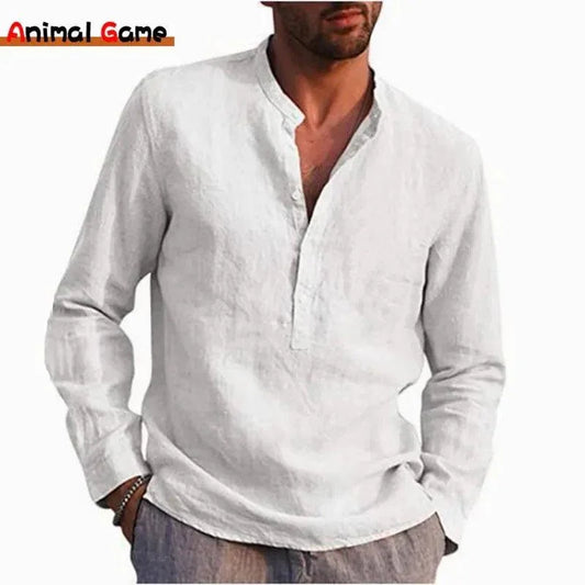Camisa Em Linho Alto Padrão - Classe A / Toque de Sofisticação Que Seu Guarda Roupas Merece!