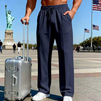 Calça Johan™ em Malha Premium com Cós Elástico e Cordão Ajustável