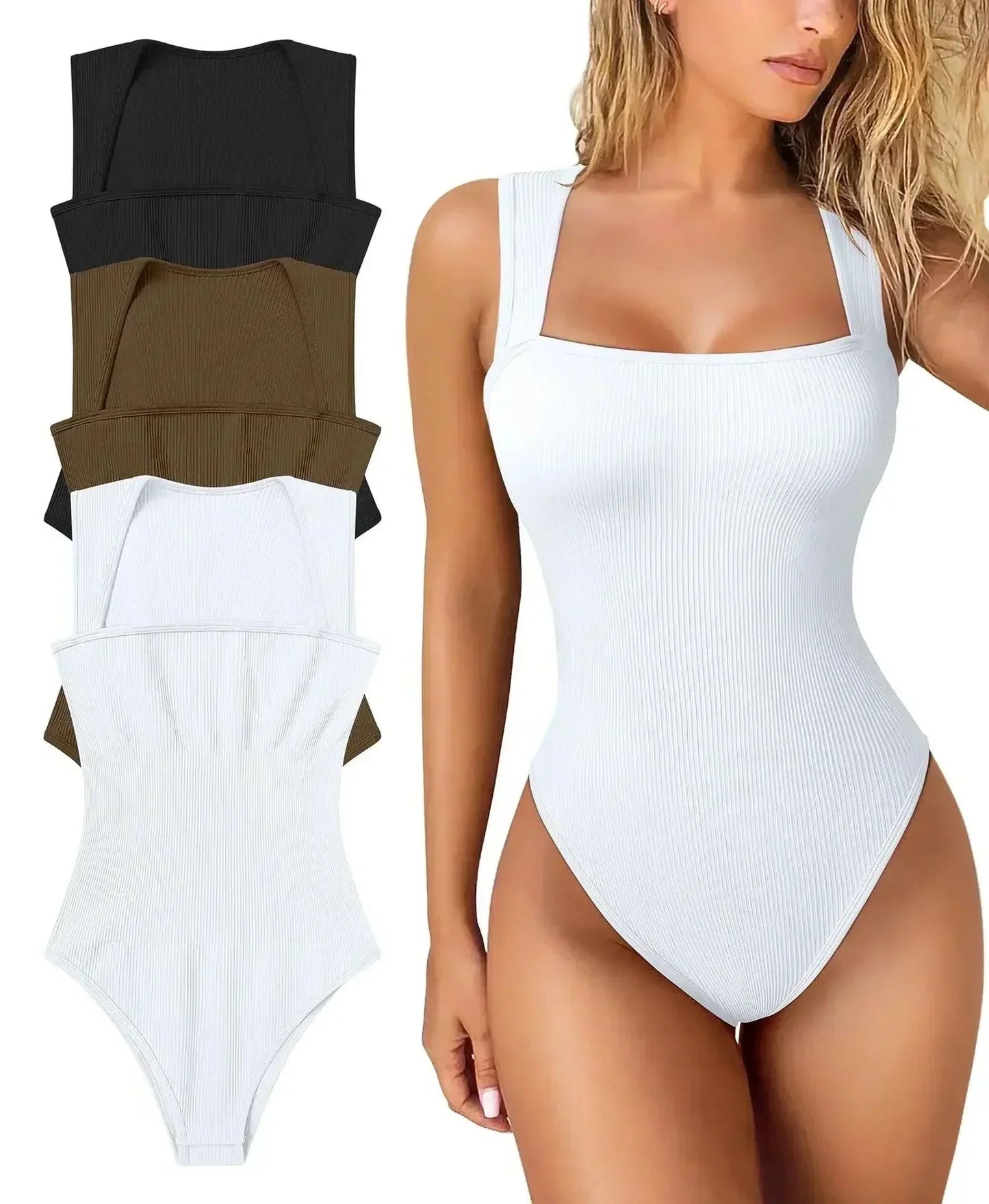 (Super Promo: Compre 2 e Leve 3) Body Evelyn™ com Efeito Modelador de Alta Compressão / Prende e Modela As Temidas Gordurinhas que Toda Mulher Odeia!