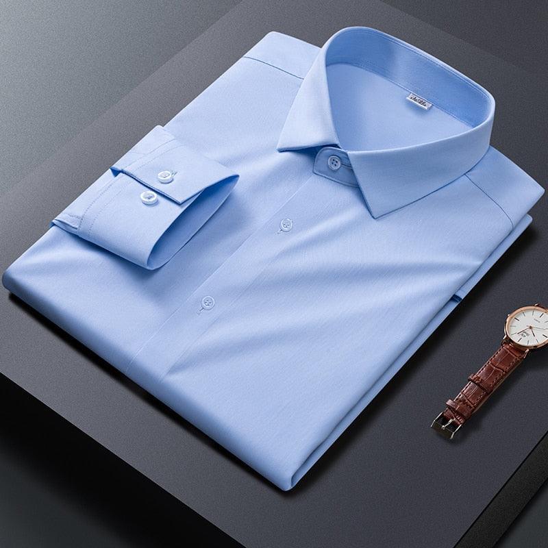 Camisa Social Lisa Em Fibra de Bambú - EcoChic / Descubra o Conforto Absoluto com Nossa Camisa Social em Fibra de Bambu!