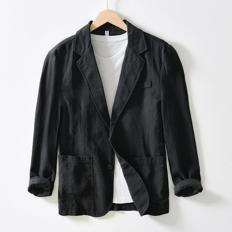 Blazer Masculino em Algodão e Linho - George / Estilo e Conforto se Encontram em Nosso Mais Novo Blazer George!