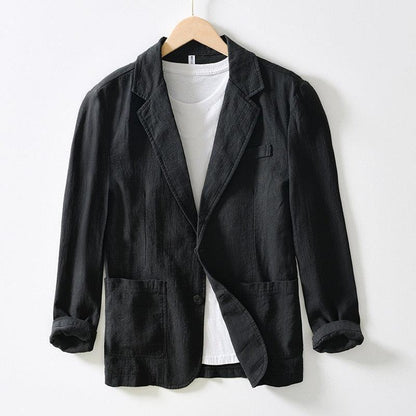 Blazer Masculino em Algodão e Linho - George / Estilo e Conforto se Encontram em Nosso Mais Novo Blazer George!