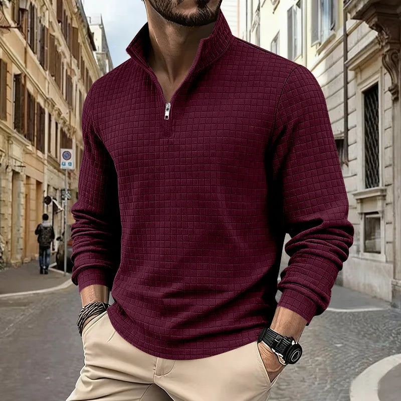 Suéter Montreall™ com Design Minimalista e Caimento Slim