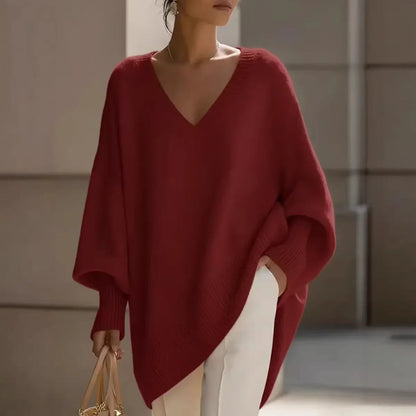 Suéter Genebra™ em Tricô Macio Premium com Modelagem Oversized