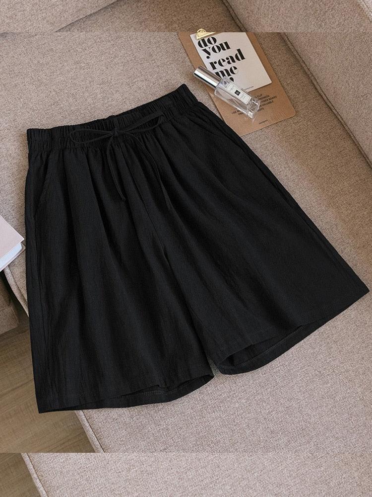 (Promoção Compre 2 e Leve 3) Shorts Veraneio Linho e Algodão: Frescor em Dobro & Estilo Casual!