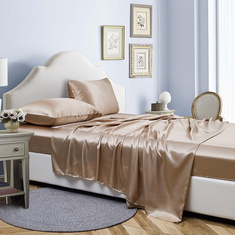 Jogo de Cama em Cetim 4 pçs - LuxorSilk / Onde o Luxo Encontra o Conforto!