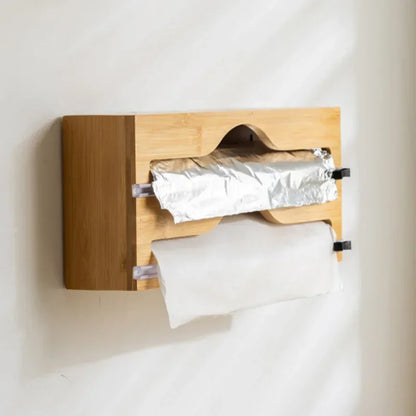 Organizador EcoClean Modern House™ em Bambu Natural com Trilhos de Corte Inteligente / Funcionalidade que Valoriza Seu Espaço