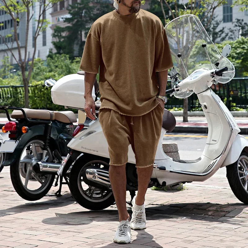 Conjunto Draxen™ em Malha Premium com Modelagem Oversized e Estilo Streetwear