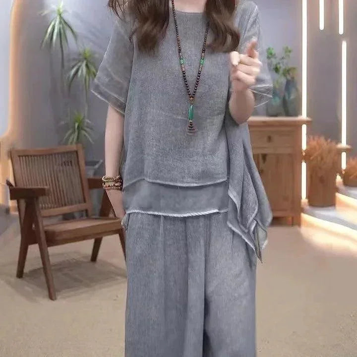 Conjunto Serenitê™ em Linho de Algodão / Leveza, Conforto e Elegância para o Dia a Dia!
