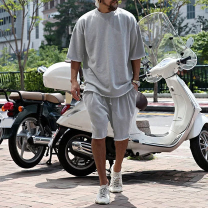 Conjunto Draxen™ em Malha Premium com Modelagem Oversized e Estilo Streetwear