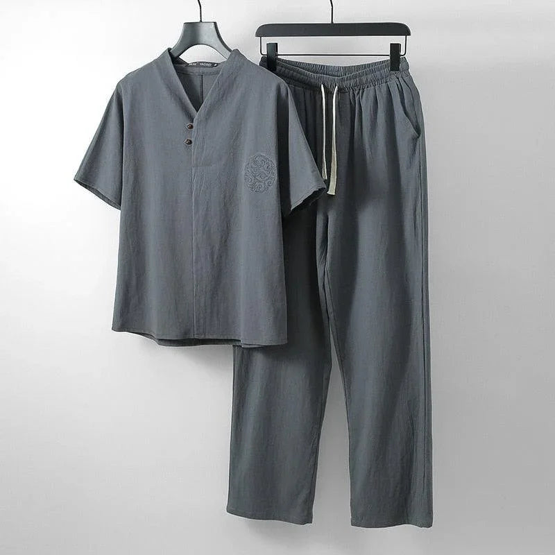 Conjunto Plus Size de Algodão e Linho - Life Plus / Descubra a Perfeita Combinação de Conforto e Sofisticação!
