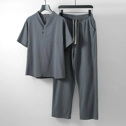 Conjunto Plus Size de Algodão e Linho - Life Plus / Descubra a Perfeita Combinação de Conforto e Sofisticação!
