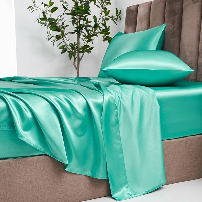 Jogo de Cama em Cetim 4 pçs - LuxorSilk / Onde o Luxo Encontra o Conforto!
