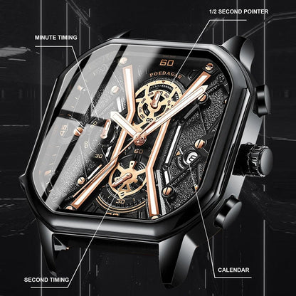 Relógio de Luxo Masculino - ChronoForce / Domine cada Momento com a Precisão Impecável deste Relógio!