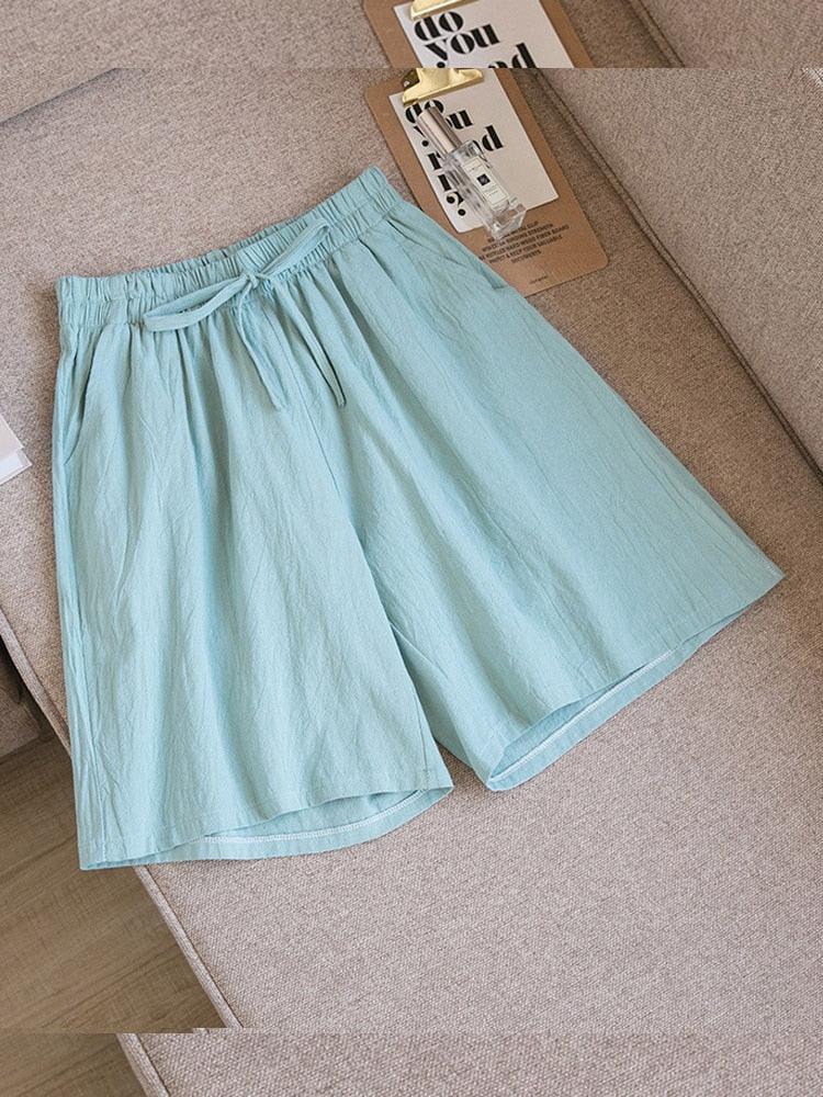 (Promoção Compre 2 e Leve 3) Shorts Veraneio Linho e Algodão: Frescor em Dobro & Estilo Casual!