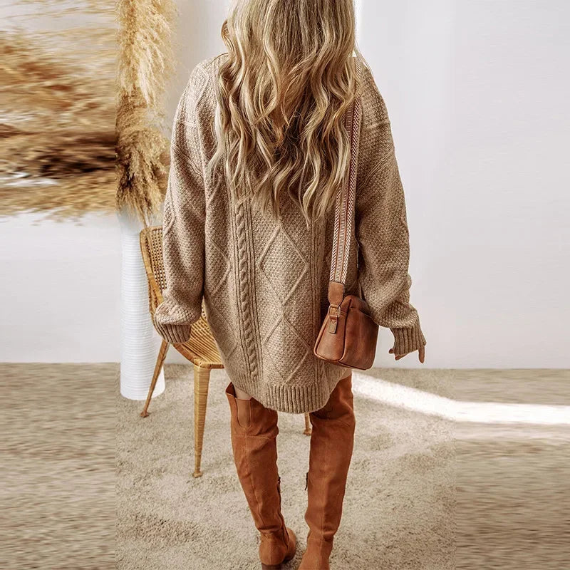 Suéter Longo Oversized Bellmont™ em Tricô Premium
