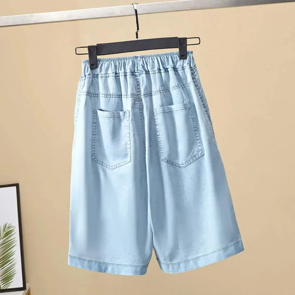 Shorts Jeans Stefan™ Super Soltinho / O Conforto e Frescor que Toda Mulher Merece!