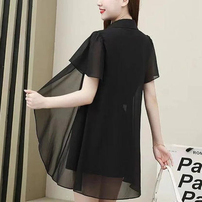 Conjunto Sofisticado Celeste™  em Chiffon de Seda / Com Toque Suave e Elegância Atemporal para o Dia a Dia!