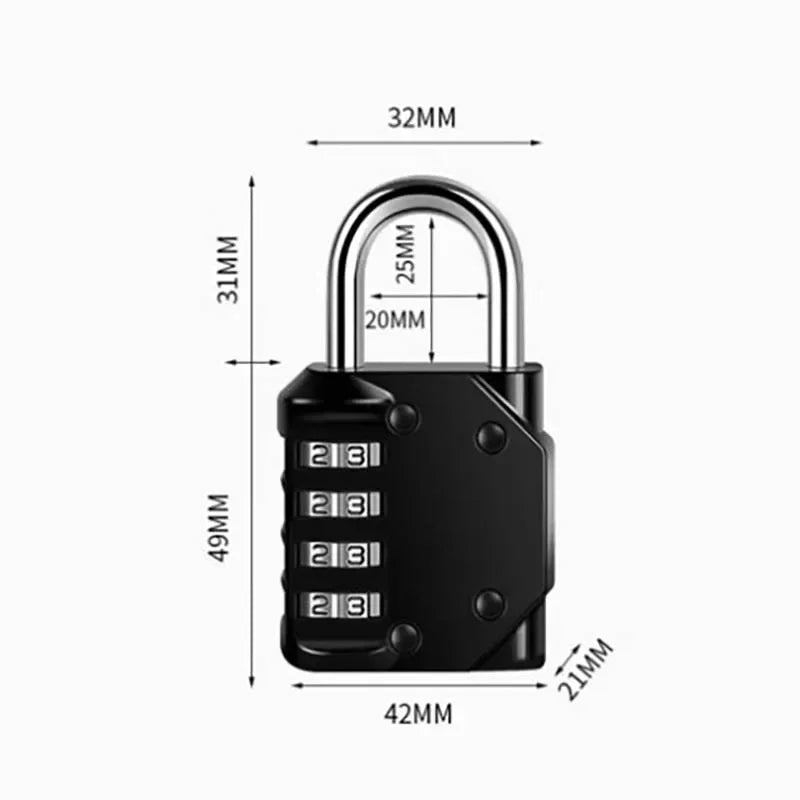 [COMPRE 1 E LEVE 3] Cadeado de Pertences MasterCode™ com Senha de 4 Dígitos / Segurança e Versatilidade para Seus Malas e Armários!