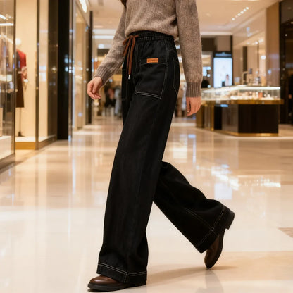 Calça Levínea™ em Jeans Leve de Caimento Solto / Conforto que Não Marca, Não Aperta e Acompanha Seus Movimentos