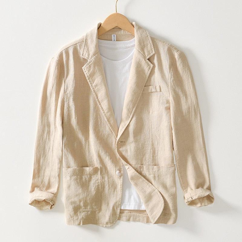 Blazer Masculino em Algodão e Linho - George / Estilo e Conforto se Encontram em Nosso Mais Novo Blazer George!