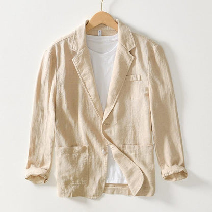 Blazer Masculino em Algodão e Linho - George / Estilo e Conforto se Encontram em Nosso Mais Novo Blazer George!