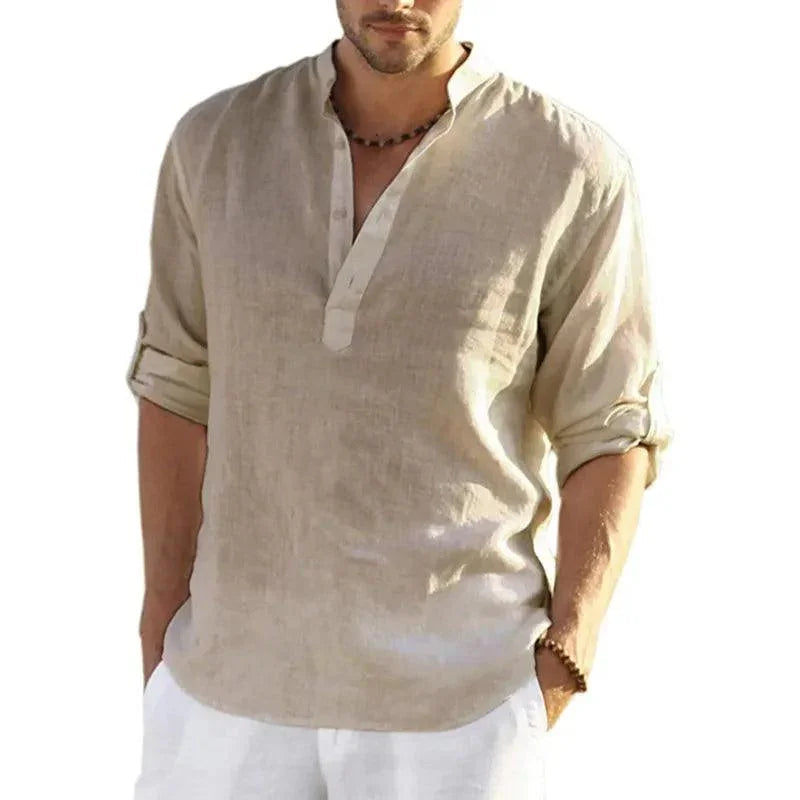 Camisa Em Linho Alto Padrão - Classe A / Toque de Sofisticação Que Seu Guarda Roupas Merece!