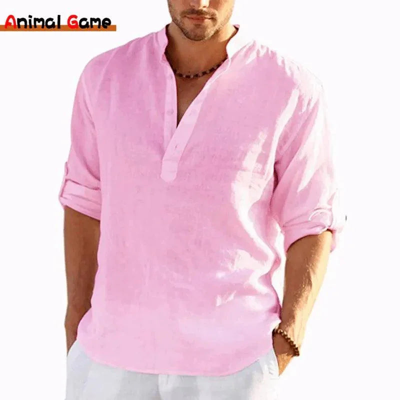 Camisa Em Linho Alto Padrão - Classe A / Toque de Sofisticação Que Seu Guarda Roupas Merece!