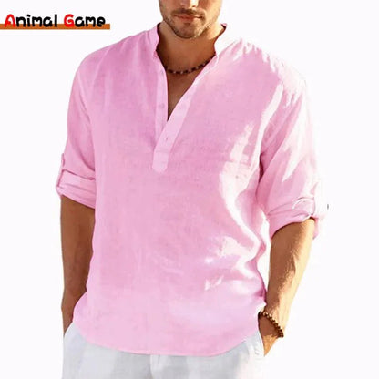 Camisa Em Linho Alto Padrão - Classe A / Toque de Sofisticação Que Seu Guarda Roupas Merece!
