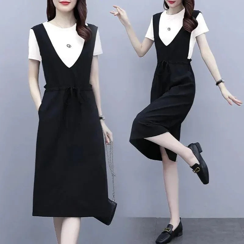 Vestido Macacão Benê em Malha Flexível –  Elegância Confortável para o Cotidiano!