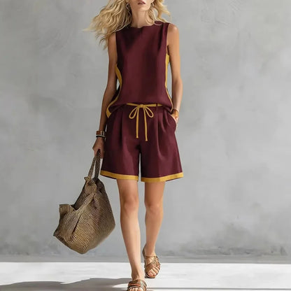 Conjunto Fresh Line™ Minimalista com Acabamento Contrastante