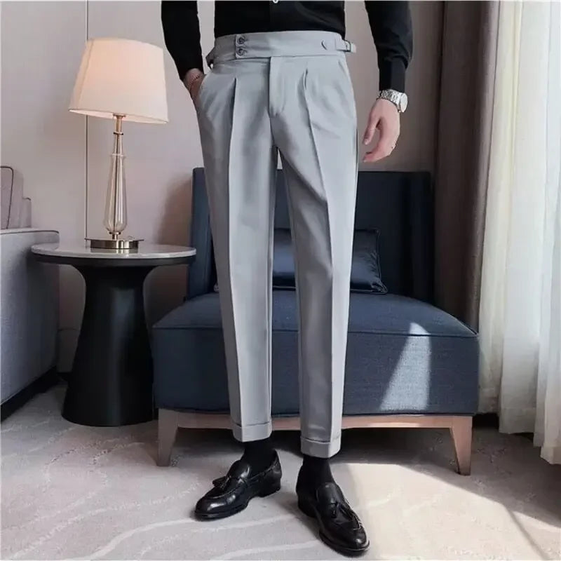 Calça Lorde Urbano™ em Alfaiataria Premium com Regulagem Lateral / Estilo Sério e Impecável para Homens de Presença!