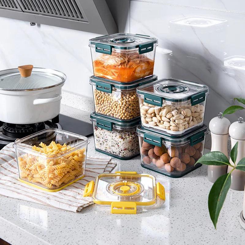 Organizadores de Geladeira FreshStack™ Recipientes modernos que mantém a qualidade de seu alimento!