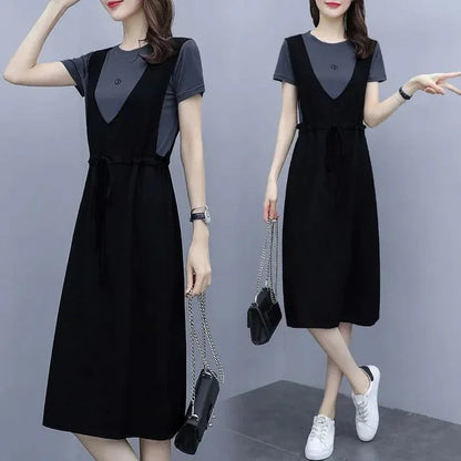 Vestido Macacão Benê em Malha Flexível –  Elegância Confortável para o Cotidiano!